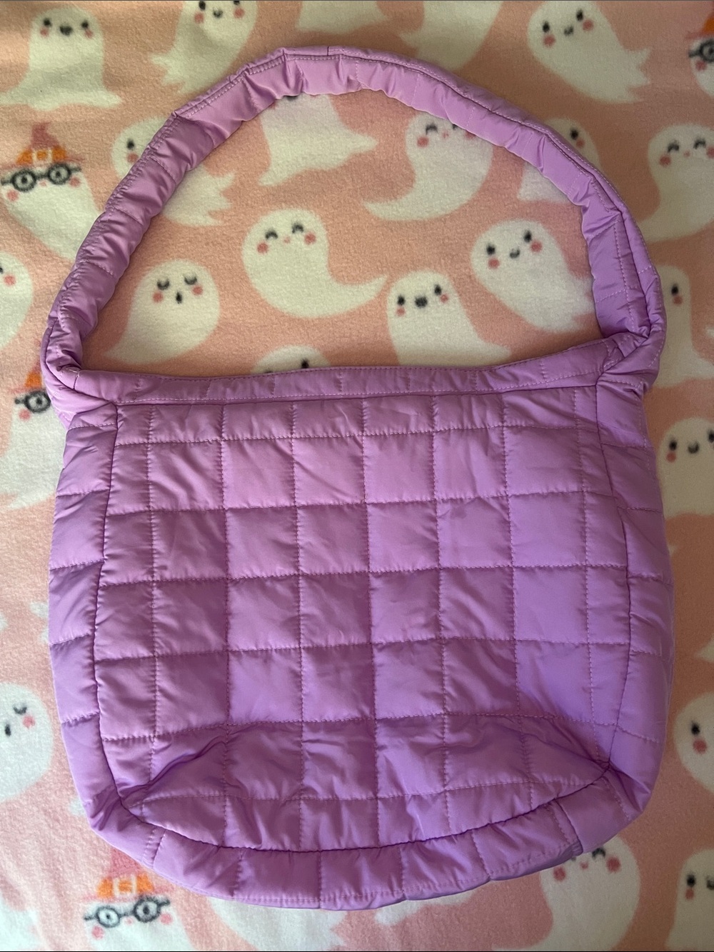 Ulta Quilted Shoulder Bag in Lavender